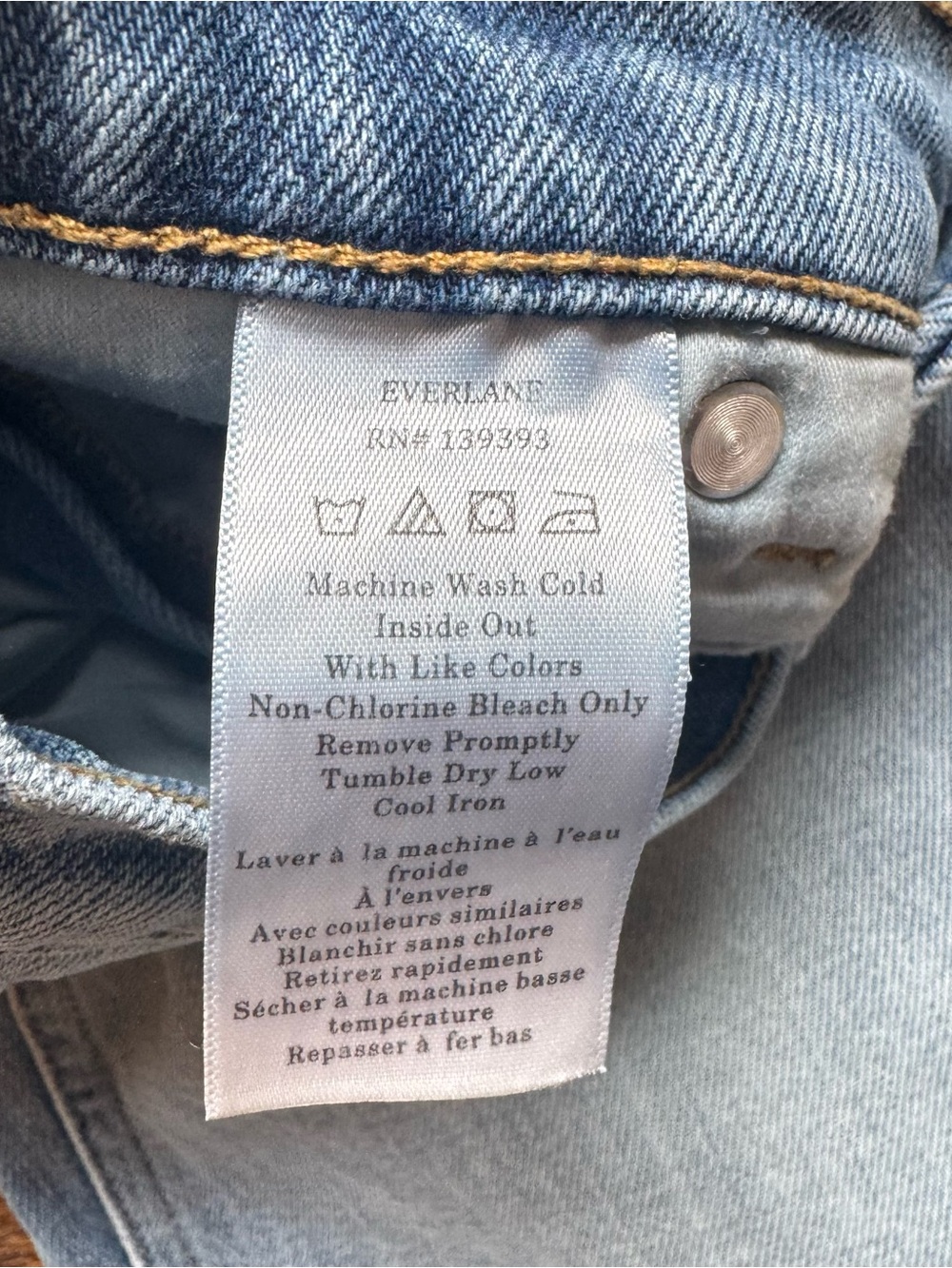 Everlane The Way High Slim Womens Crop Denim Jeans Light Blue Size 28 - Picture 9 of 11
